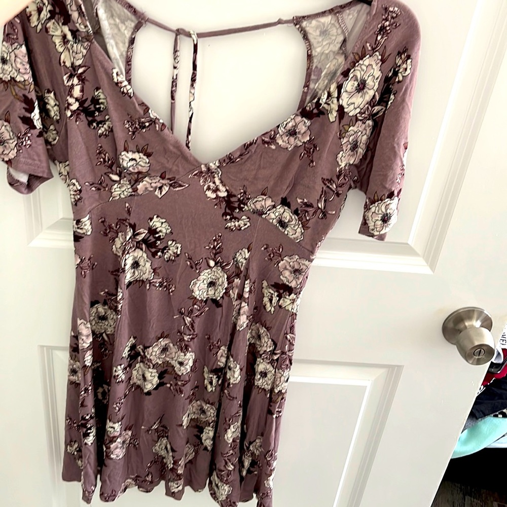 Socialite Purple Flower Dress